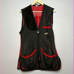 JUNIOR COMPETITOR XL RED & BLACK RIGHT HANDED SHOOTING VEST